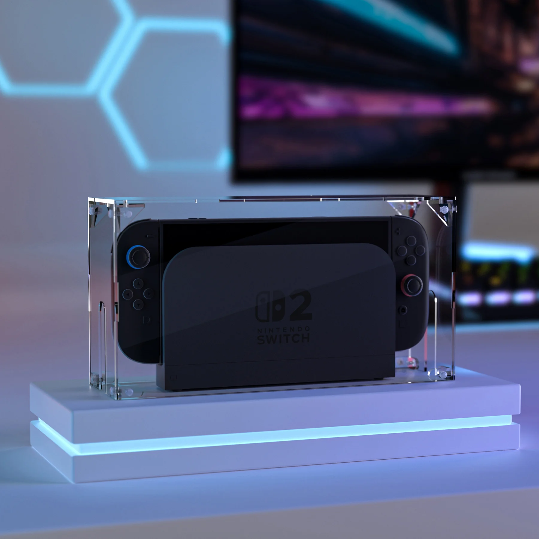 PlayVital Clear Acrylic Dust Cover for Nintendo Switch 2