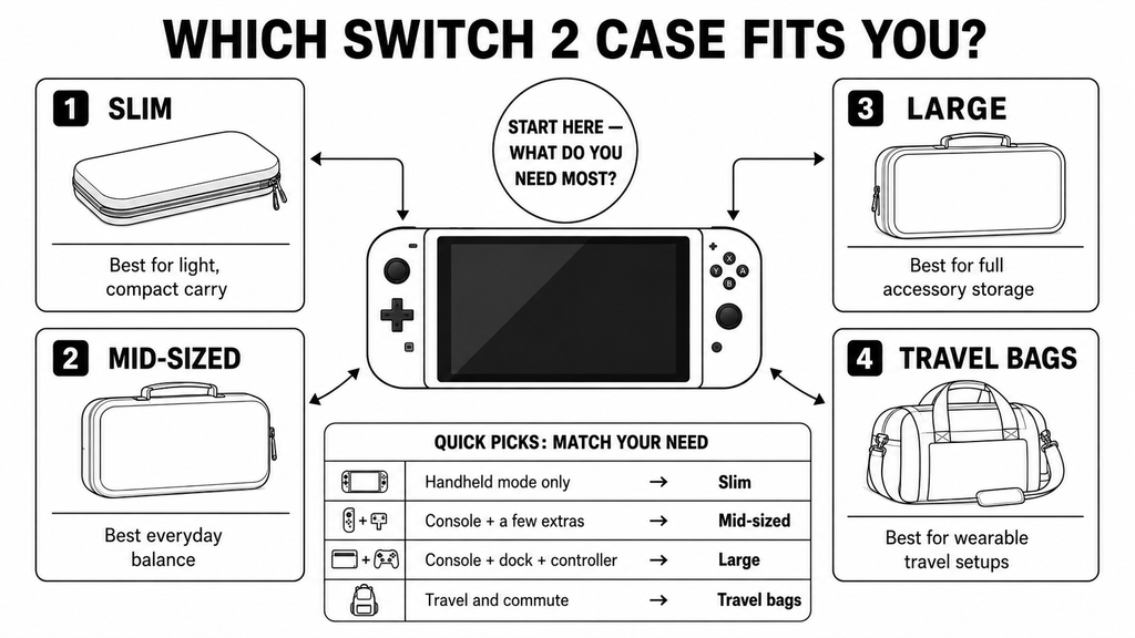 Switch 2 carrying cases: Which Switch 2 Case Fits You?